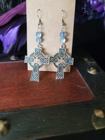 Celtic Cross Antiqued Silver Tone